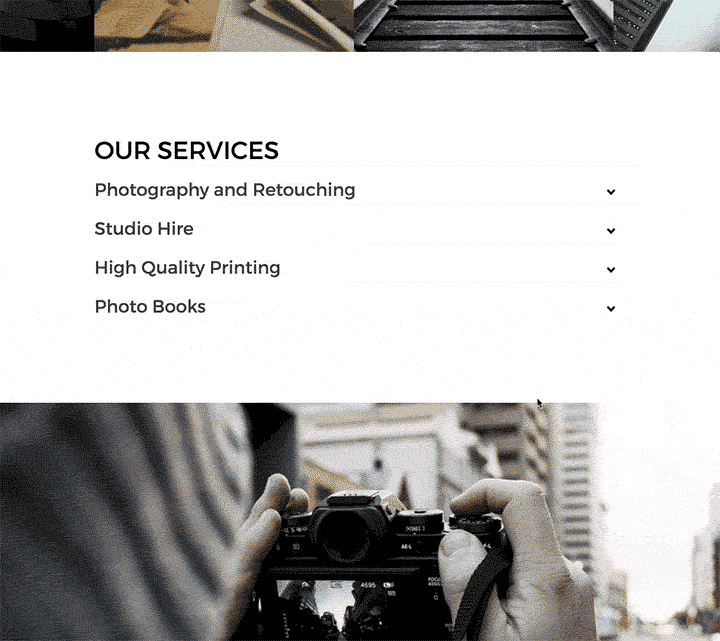 Clean accordion panel for your site